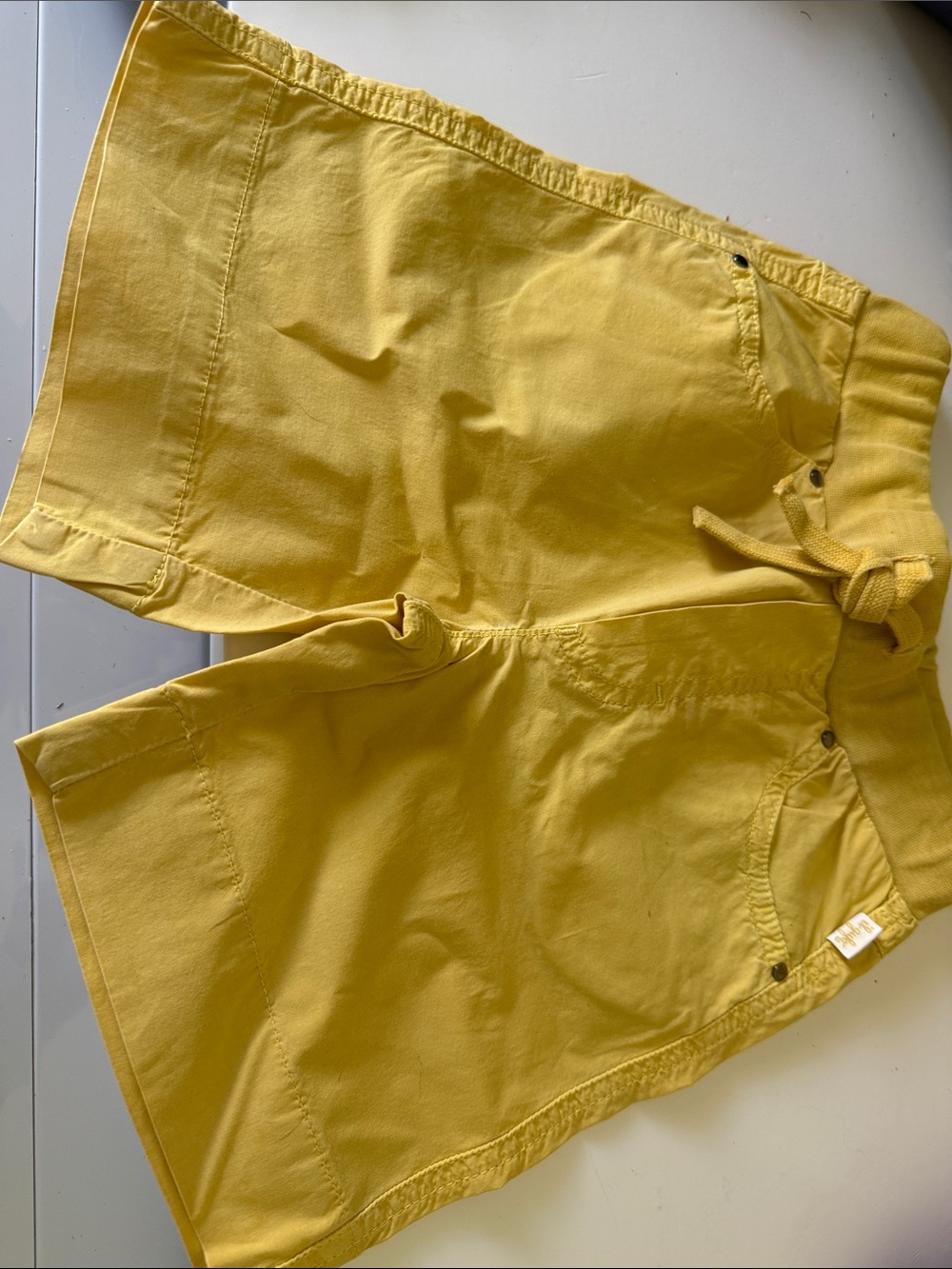 Boy’s Flat Front Casual Shorts in Yellow
